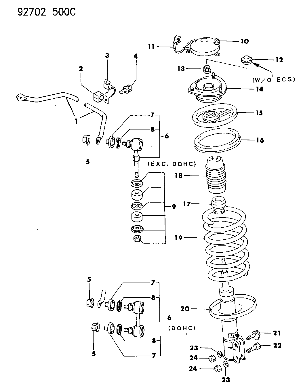 1993 Dodge Stealth Suspension - Front - Mopar Parts Giant