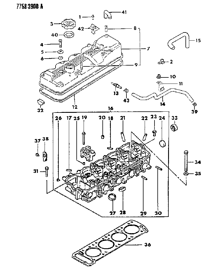 MD000523 - Genuine Mopar SEAL-ROCKER COVER BOLT