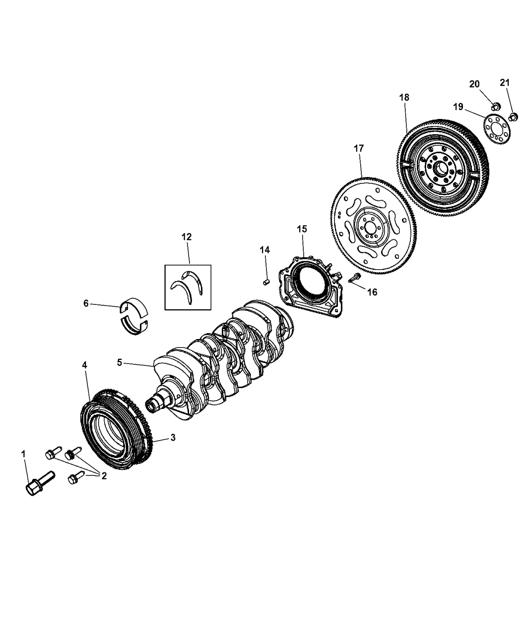 68210593AA - Genuine Mopar FLYWHEEL