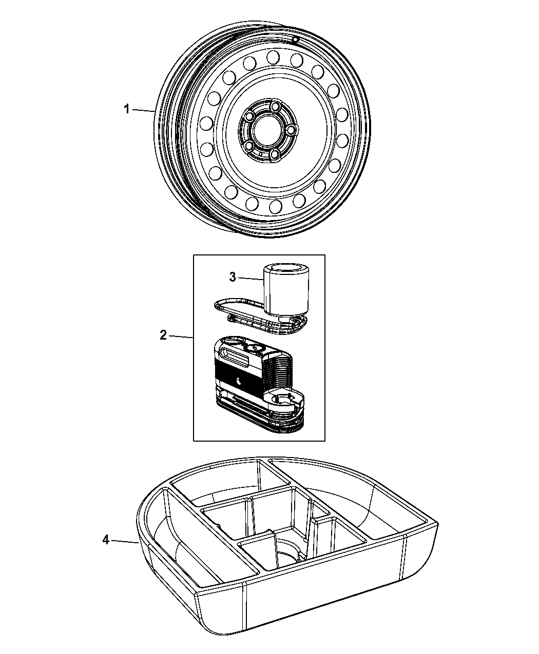 2014 Dodge Dart Spare Tire Stowage Mopar Parts Giant