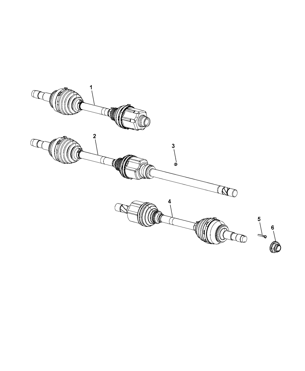 2017 Ram ProMaster 2500 Front Axle Drive Shaft