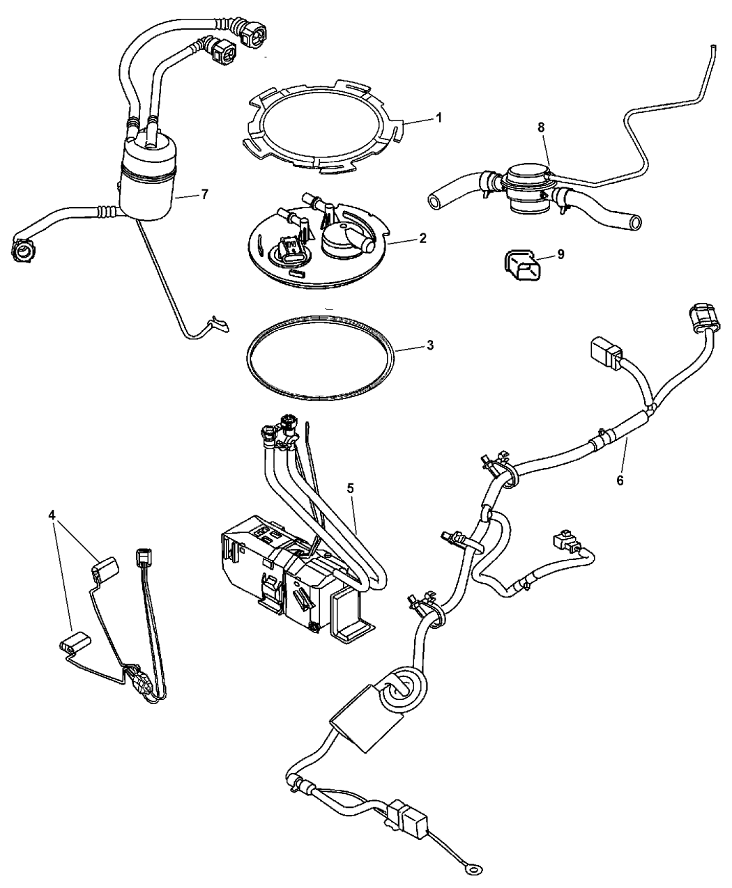 2004 Jeep Liberty Fuel Pump & Sending Unit - Mopar Parts Giant