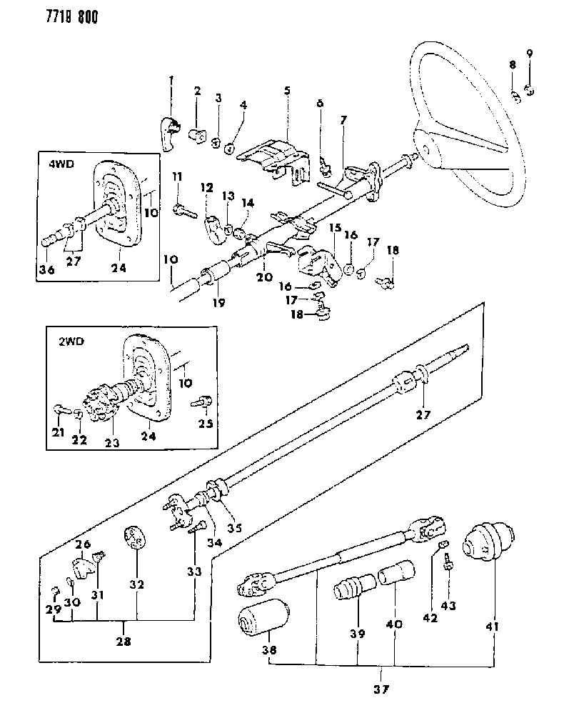 1988 Dodge Ram 50 Column, Steering Mopar Parts Giant