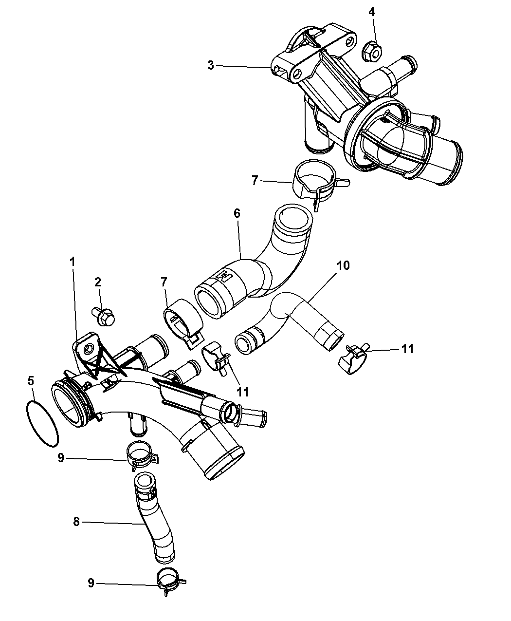 2012 Dodge Caravan Thermostat