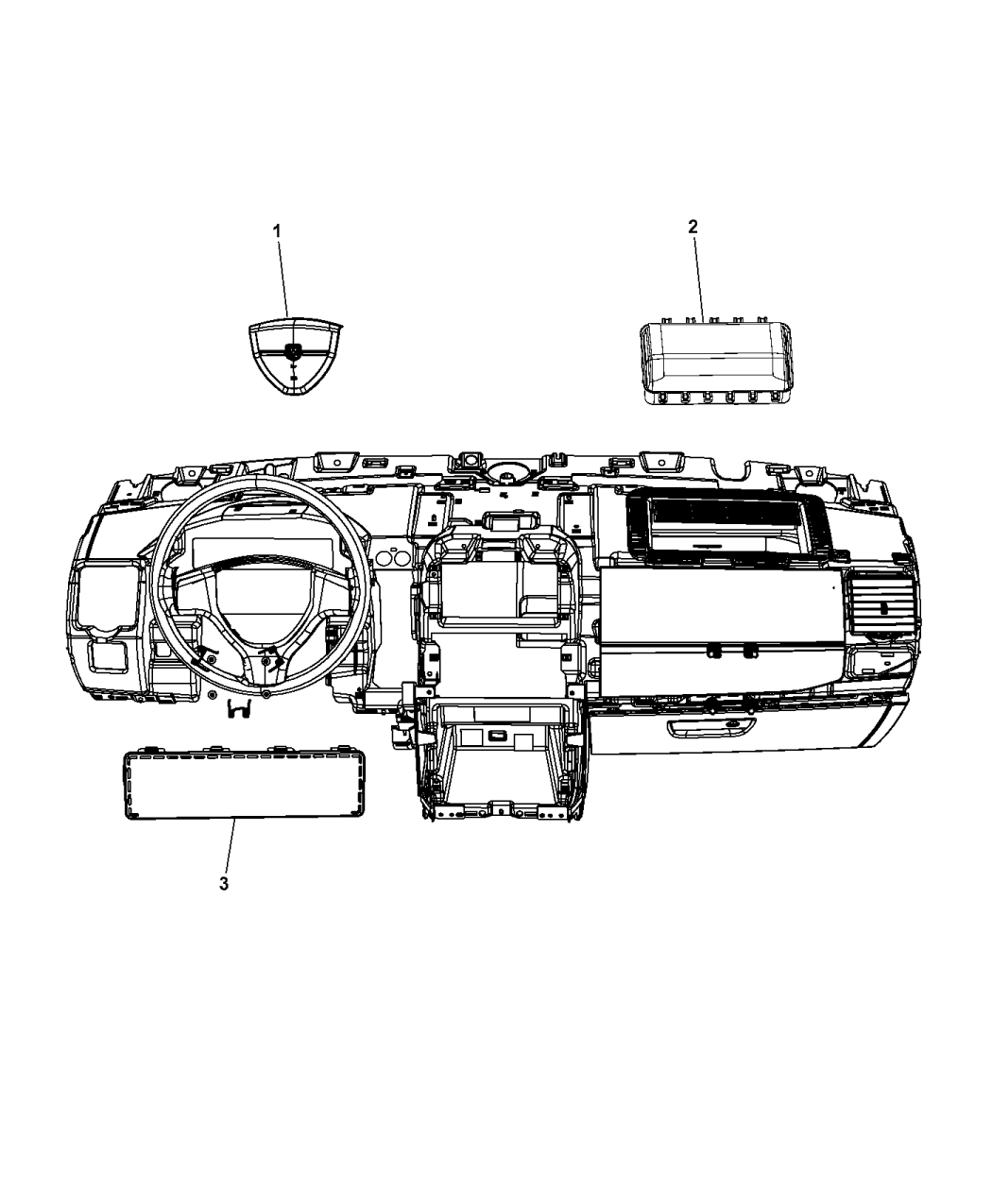 2017 Dodge Grand Caravan Air Bags Front - Mopar Parts Giant