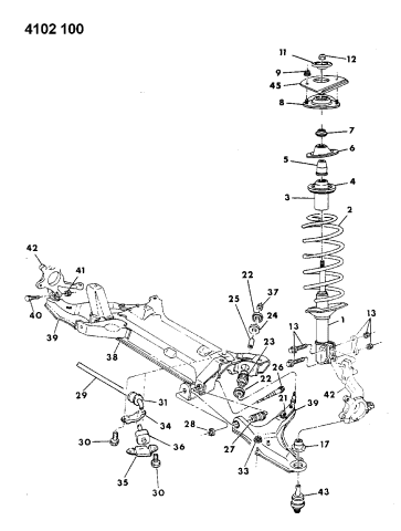 Suspension - Front - 1984 Dodge Rampage