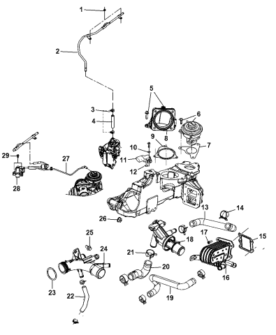 EGR Valve - 2010 Jeep Wrangler