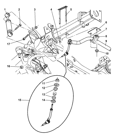 52113187ab Genuine Mopar Absorber Suspension