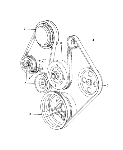 Pulley & Related Parts - 2011 Ram Dakota