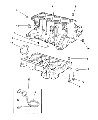 Cylinder Block - 1998 Dodge Neon