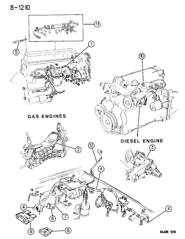 Wiring---Engine-&-Related-Parts---1995-Jeep-Cherokee