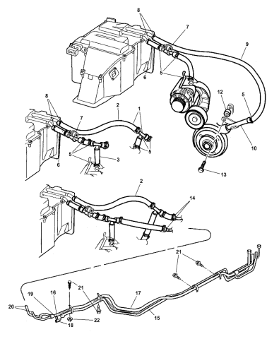 Plumbing - HEVAC - 1999 Dodge Ram Van