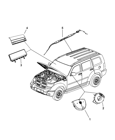 clock spring dodge nitro