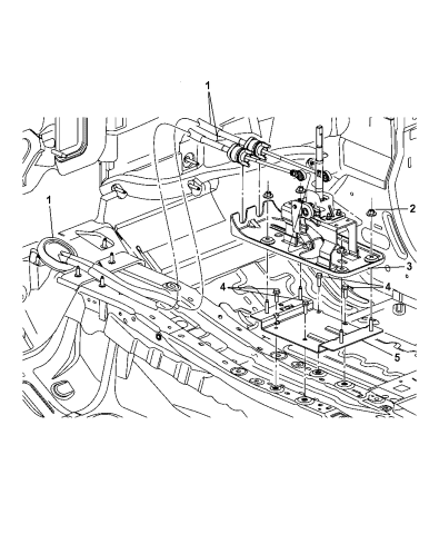 5106009ab Genuine Mopar Cable Gearshift Control