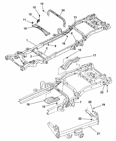 Frame - 1999 Dodge Dakota