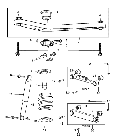 Suspension - Rear & Shocks - 2006 Jeep Liberty