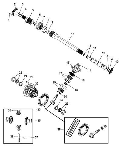 2011 ram 1500 front differential