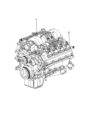 Engine Assembly And Identification - 2008 Dodge Ram 1500