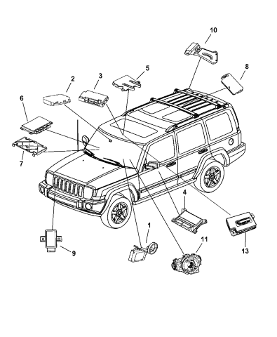 2007 jeep commander accessories