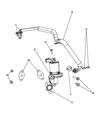 EGR Valve & Related - 2007 Jeep Wrangler