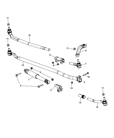 Jeep Wrangler Steering Linkage Assembly