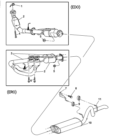 Exhaust System - 2003 Jeep Wrangler