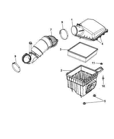 Air Cleaner - 2008 Dodge Ram 5500