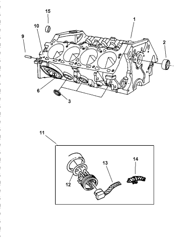 Cylinder Block - 1998 Dodge Ram Van