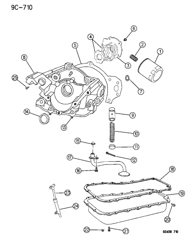 Engine Oiling - 1995 Chrysler Concorde