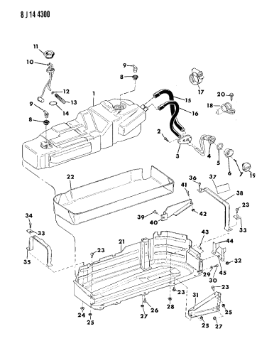 1990 jeep grand wagoneer fuel tank