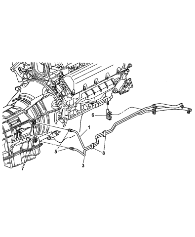 2004 Dodge Dakota Transmission Oil Cooler & Lines