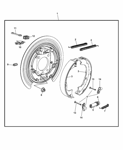 dodge nitro parking brake replacement