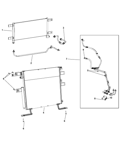 Transmission Oil Cooler & Lines - 2013 Ram 3500 Pickup