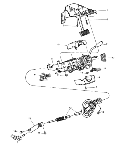 Steering Column - 2013 Ram 1500