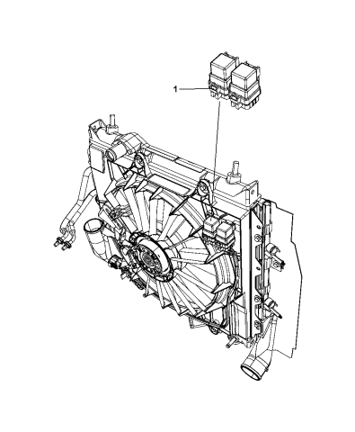 68071638aa Genuine Mopar Relay Radiator Fan