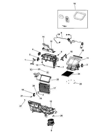 A/C & Heater Unit - 2020 Jeep Gladiator