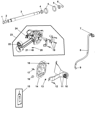 dodge nitro front differential