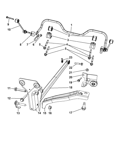 Stabilizer Bar & Track Bar - 2007 Dodge Nitro