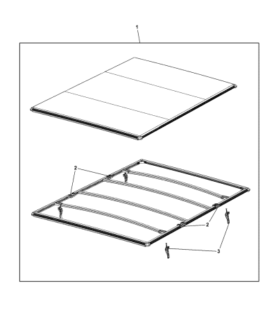 2014 Ram 1500 Tonneau Cover Folding Mopar Parts Giant