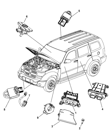 clock spring dodge nitro