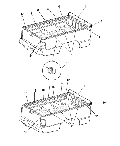 mopar tonneau cover clamps