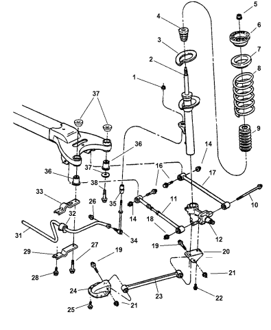 2002 Dodge Intrepid Suspension Rear Mopar Parts Giant