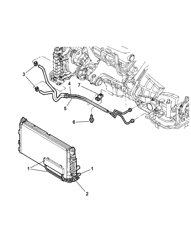 1999 Chrysler Concorde Transmission Oil Cooler