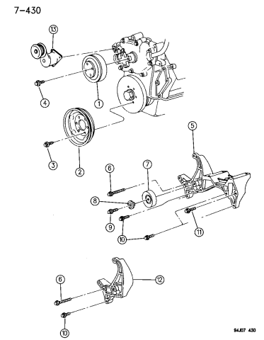 Drive Pulleys - 1996 Jeep Grand Cherokee