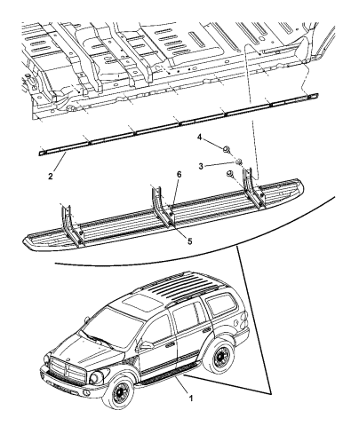 2004 dodge durango running boards