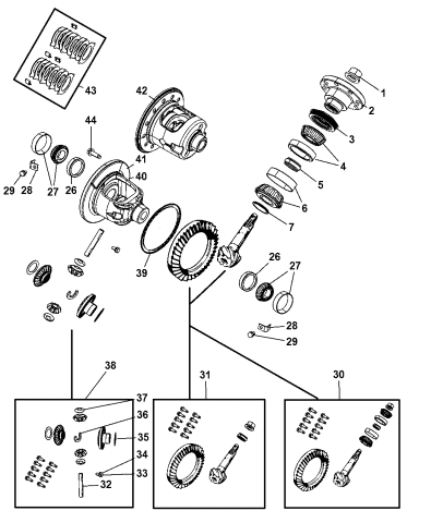 2008 dodge ram 1500 rear differential