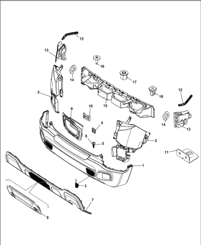 Fascia, Rear - 2020 Jeep Renegade