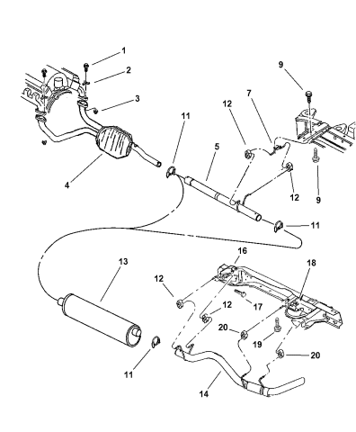 1998 dodge ram 1500 exhaust