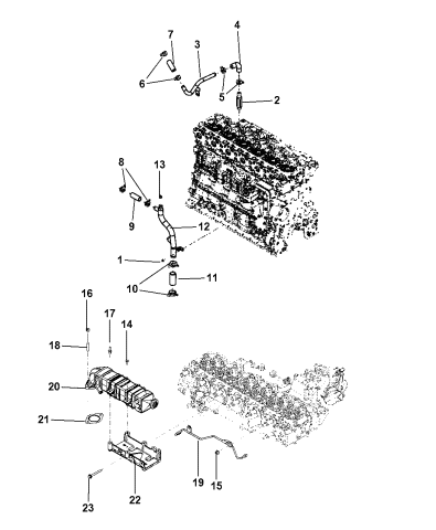 EGR Cooling System - 2008 Dodge Ram 3500 Pickup