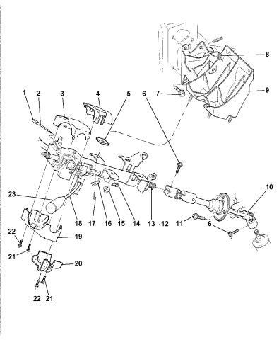 4600185 Genuine Mopar Spacer Steering Column